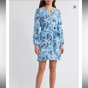 Lilly Pulitzer Olivine Undersea Print A-line Dress Size 2